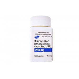 Zarontin 250 mg 50 capsules ( Ethosuximide )
